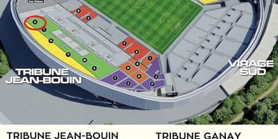 Stade velodrome 좌석 배치도