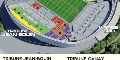 지도의 마르세유에 축구 경기장 